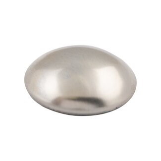 Tarsus Borgdop voor 16 mm as - verzinkt metaal - rvs-kleur - voor veilig afdekken en borgen - steekwagens en kruiwagens