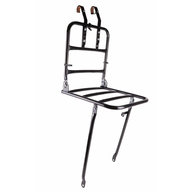 Benson Voordrager fiets - verstelbare stuurhaken - 30x30 cm - zwart - max. 15 kg