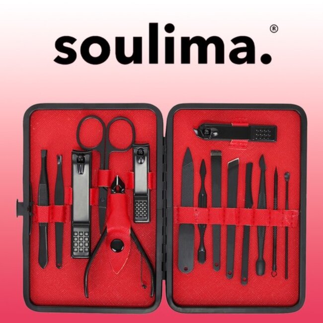 Soulima Nagelverzorgingsset - Complete Manicure Kit met Wolframstaal Accessoires