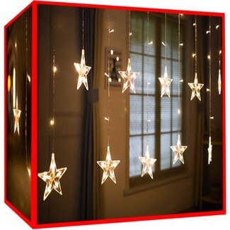 Merkloos LED Lichtgordijn - 550 cm - Warm Wit - Waterdicht met 8 Verlichtingsmodi