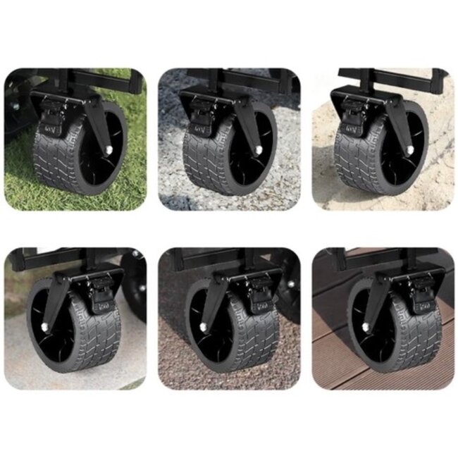 Gardlov Opvouwbare Transportkar - 100 kg Draagkracht, Draaibare Wielen