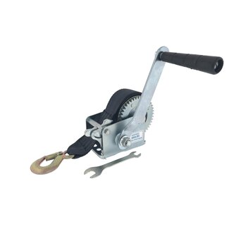 Benson Handlier - 360 kg trekkracht - 6 meter band met haak - Verzinkt - CE keurmerk