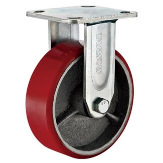 Tarsus Zwaarlast bokwiel - 200 mm - 400 kg - PU loopvlak - Streeploos