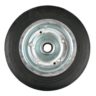 Benson Neuswiel - Rubber - Metalen Velg - 200 mm - Asgat Ø 20 mm - 150 kg Capaciteit