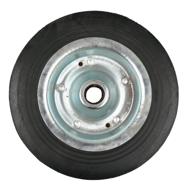 Benson Neuswiel - Rubber - Metalen Velg - 200 mm - Asgat Ø 20 mm - 150 kg Capaciteit