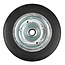 Benson Neuswiel - Rubber - Metalen Velg - 200 mm - Asgat Ø 20 mm - 150 kg Capaciteit