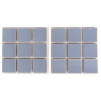 Benson Meubelbeschermers - Anti-krasvilt - Zelfklevend - 25x25 mm - 18 stuks