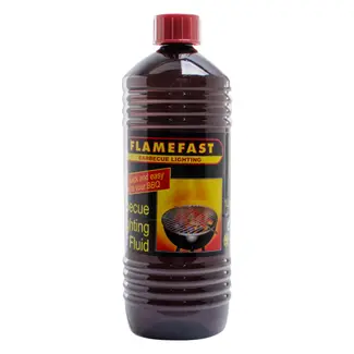 Samba Aanmaakvloeistof - kerosine - veilig en geurloos, kindveilige dop - 1 liter - kleurloos - barbecue en open haard