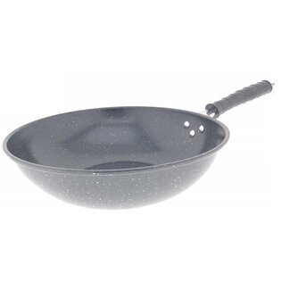 Benson Wokpan - 30 cm - Marmeren Afwerking - Anti-aanbaklaag - Koele Handgreep