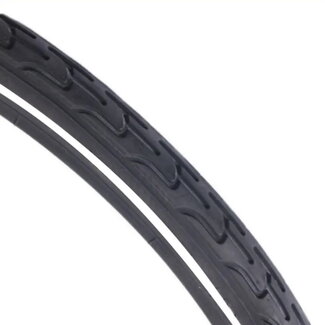 Deli Buitenband 26" - Reflecterende Witte Lijn - Zwart - Voor Stads- en Retrofietsen