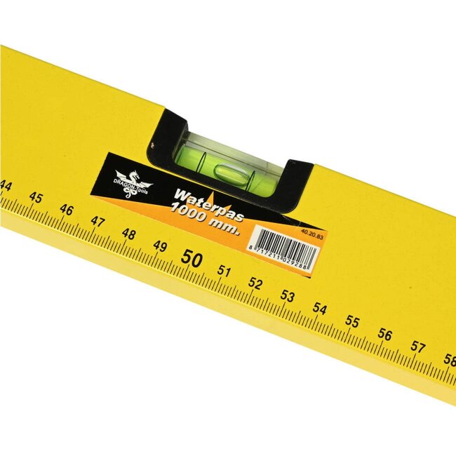 Benson Waterpas - 3 libellen - 100 cm - lichtgewicht aluminium - geel