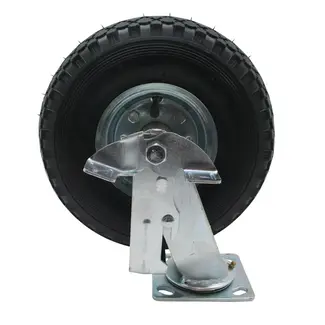Benson Zwenkwiel met luchtband en rem - Ø 260 mm - 130 kg draagkracht