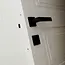 Ruhhy Zwarte Matte Deurklink voor Binnendeuren - Stijlvol en Functioneel - 6 sets