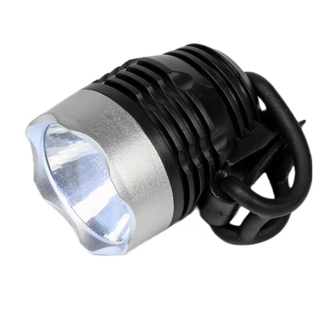 Benson Krachtige LED-fietskoplamp - 3 Watt - Wit licht - ABS - Zwart