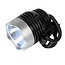 Benson Krachtige LED-fietskoplamp - 3 Watt - Wit licht - ABS - Zwart
