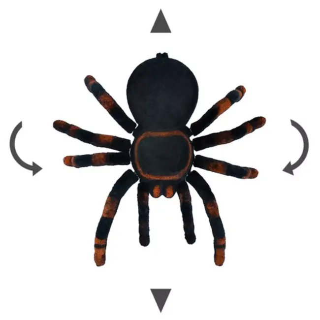 Ruhhy Afstandsbedienbare Spin - Realistische Tarantula met LED-ogen en Bewegende Poten