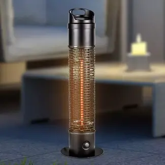 Profiline Staande Infrarood Terrasverwarmer - 360° Warmte - 67 cm Hoog - 1200W