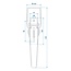 ProPlus Spansluiting - Verzinkt Staal - 210 x 41 mm - Zilver