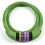 Xolid Kabelslot - 4-cijferig - Ø 10 mm - 65 cm - groen - stootvast kunststof