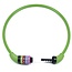Xolid Kabelslot - 4-cijferig - Ø 10 mm - 65 cm - groen - stootvast kunststof