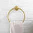 REA Handdoekring - Geborsteld goud - Luxe wandmontage - 155 x 170 mm