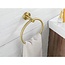 REA Handdoekring - Geborsteld goud - Luxe wandmontage - 155 x 170 mm