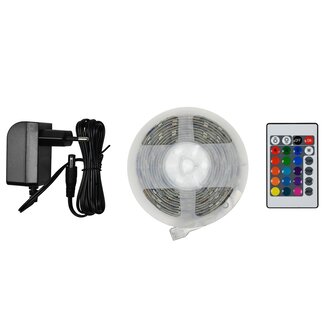 Benson Flexibele LED strip - RGB - 9 watt - 3 meter - Inclusief afstandsbediening