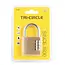 Tri-Circle Hangslot met cijfercode - 40 mm - set van 10 stuks - duurzaam staal - eenvoudig in gebruik