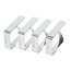 Benson Roestvrijstalen tafelkleedklemmen - verend - set van 4 - geschikt voor tafels tot 3,5 cm