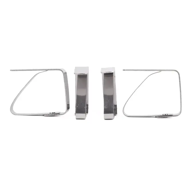 Benson Tafelkleedklemmen - roestvrij staal - verend - set van 12 stuks