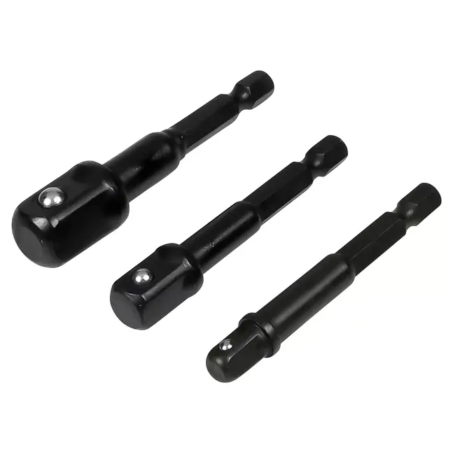 Benson Verloopset voor boormachines - 3 adapters - kogelvergrendeling - 65-70 mm