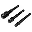 Benson Verloopset voor boormachines - 3 adapters - kogelvergrendeling - 65-70 mm