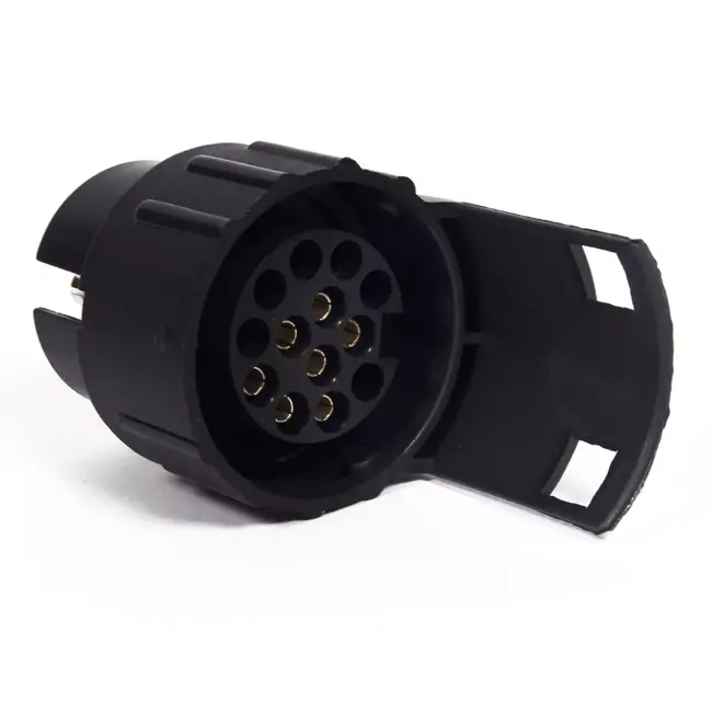 Benson Verloopstekker aanhanger - 7-polig naar 13-polig - duurzame ABS - messing contacten - vergrendelingshaak