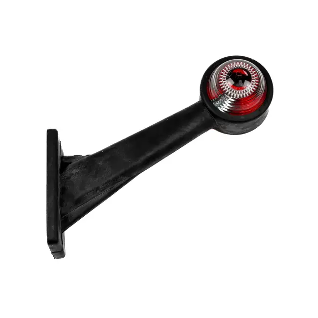 Benson Breedtelamp - Schuine Positie - 45 Graden - Rood en Wit - Buigbare Rubber Arm