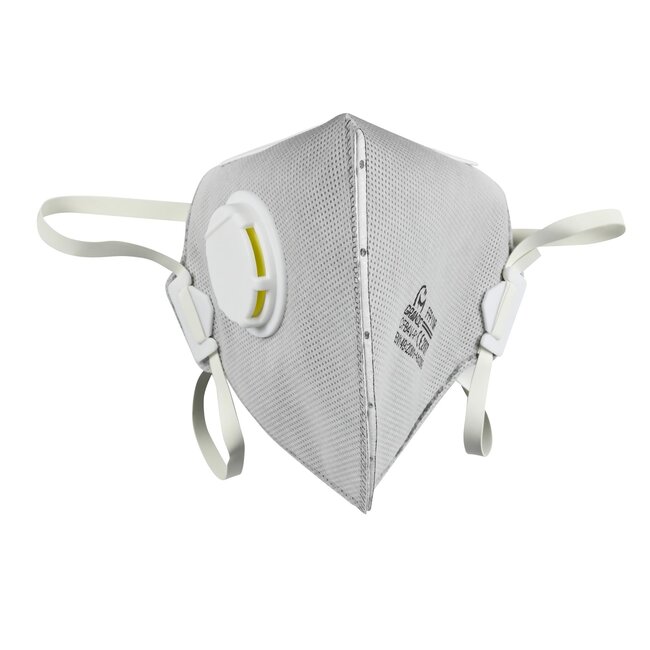 Benson Stofmasker met ventiel - FFP2 - Grijs - Set van 2 - Comfortabel ademen