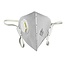Benson Stofmasker met ventiel - FFP2 - Grijs - Set van 2 - Comfortabel ademen