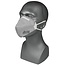 Benson Stofmasker met ventiel - FFP2 - Grijs - Set van 2 - Comfortabel ademen