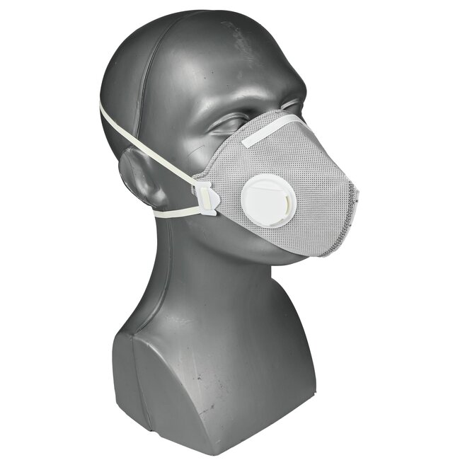 Benson Stofmasker met ventiel - FFP2 - Grijs - Set van 2 - Comfortabel ademen