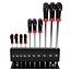 Benson Torx schroevendraaierset - T-vorm - Antislip - 10-delig - Inclusief wandhouder