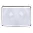 Benson Loupe leesloupe - 3x vergroting - 180 x 120 mm - Zwart kunststof - PVC materiaal