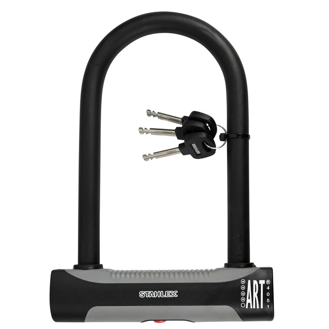 Stahlex Beugelslot - ART 4-sterren - Dubbelzijdige vergrendeling - Gehard staal - 18 x 24.5 cm