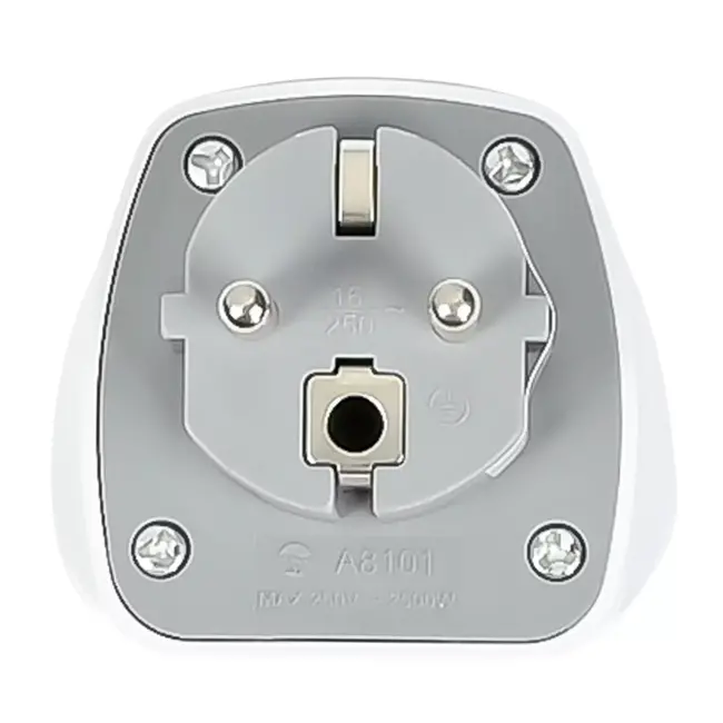 Benson Verloopstekker Engeland-Europa - 13 Ampère - Zonder randaarde - Wit