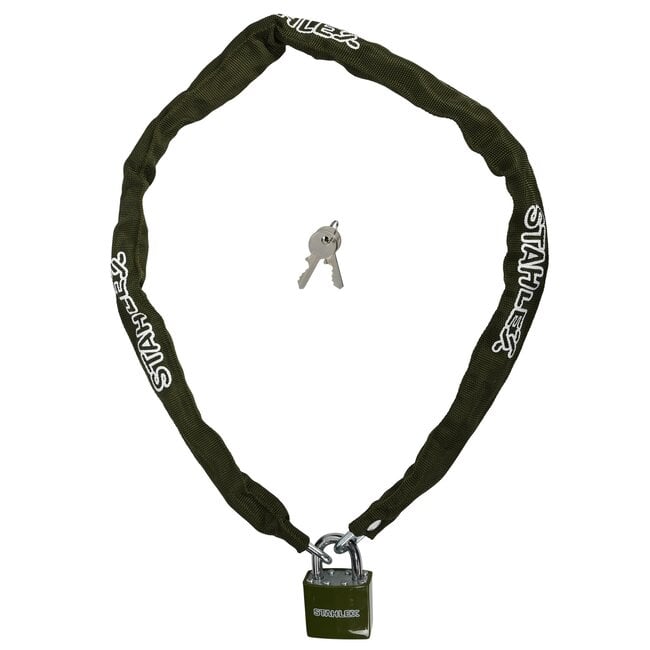 Stahlex Kettingslot - Gehard Staal - 100 cm - Inclusief 2 Sleutels - Mix