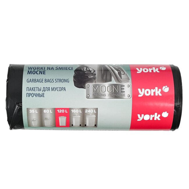 Benson Extra dikke vuilniszakken - 120 liter - 29 micron - 10 stuks - Grijs