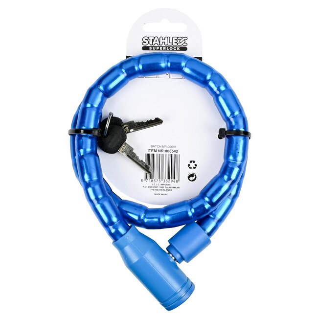 Benson Robuust pantserslot - gehard staal - Ø 18 mm - 800 mm - kleurenmix