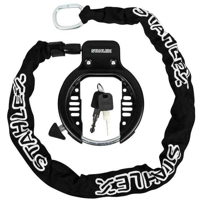 Stahlex Ringslot met insteekketting - 90 cm - Canvas beschermhoes - Beveiligingssleutel