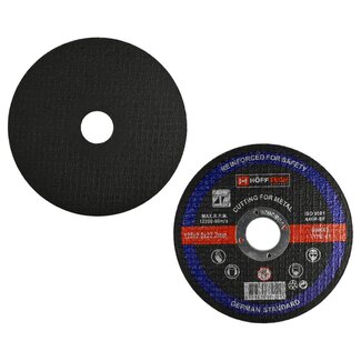 Hofftech Doorslijpschijf metaal - 125 mm - 2.0 mm dik - Nauwkeurige snede - Minder stofontwikkeling