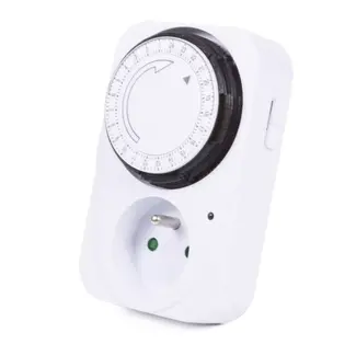 Benson Analoge schakelklok met penaarde - 96 schakelingen per dag - 15 min interval - Kinderbeveiliging