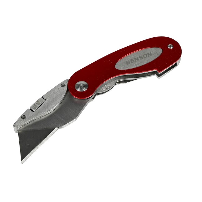 Benson Inklapbaar zakmes - Trapezium mes - Riemclip - Klein zakformaat - Super scherp