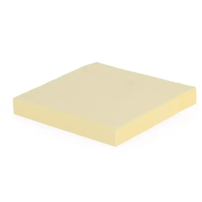 Benson Geel memoblok - 76 x 76 mm - 100 vel - herpositioneerbaar - zonder lijmresten